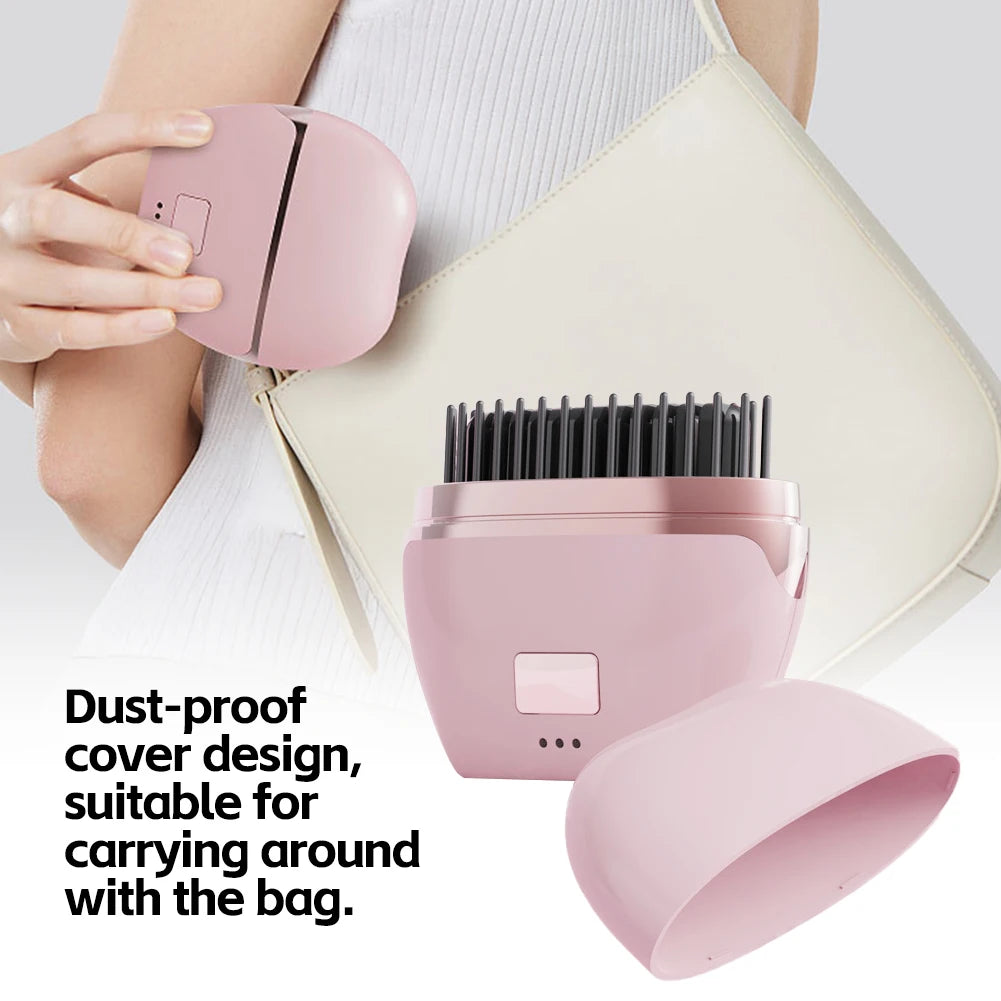 Brosse Lissante Chauffante Sans Fil Rechargeable